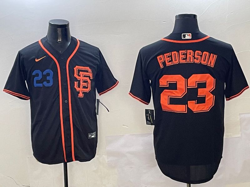 Men San Francisco Giants #23 Pederson Black Game 2025 Nike MLB Jersey style 4->san francisco giants->MLB Jersey